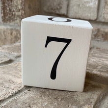 Load image into Gallery viewer, number 7 wood block