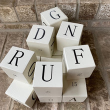 Load image into Gallery viewer, wood letter blocks