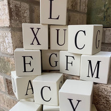 Load image into Gallery viewer, wood letter blocks