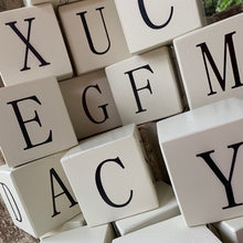 Load image into Gallery viewer, wood letter blocks