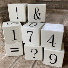 Load image into Gallery viewer, number wood blocks