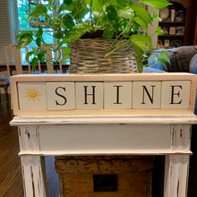 Load image into Gallery viewer, shine wood blocks display