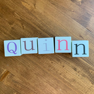 Custom Letter Blocks