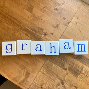 Custom Letter Blocks