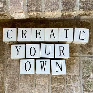 Custom Letter Blocks