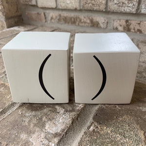 parenthesis wood blocks