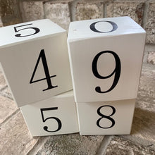 Load image into Gallery viewer, number wood blocks