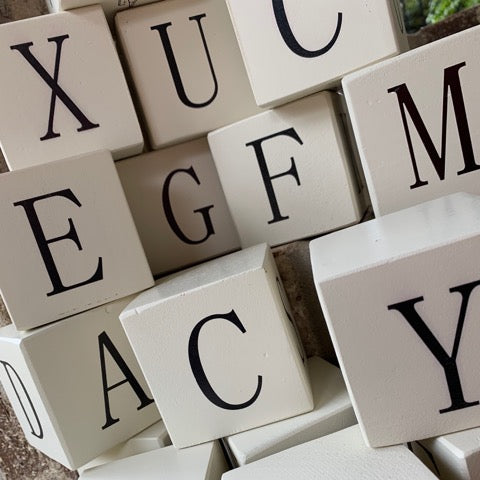 wood letter blocks