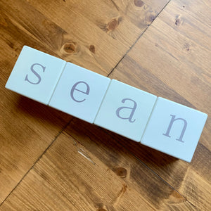 Custom Letter Blocks