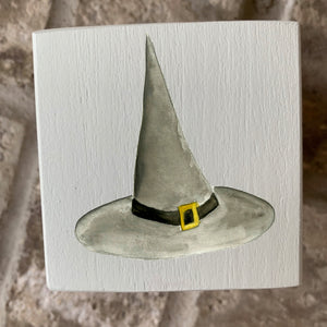 witch hat wood block