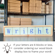 Load image into Gallery viewer, Custom Letter Blocks